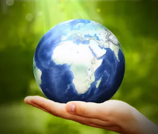 Earth in hand