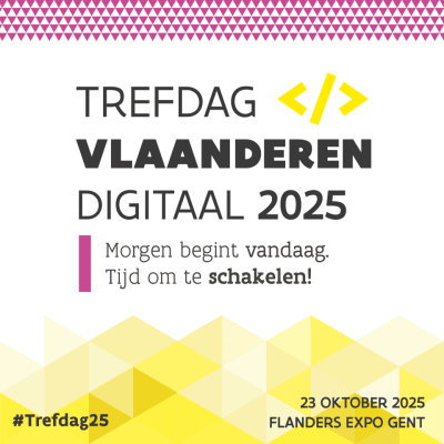 Trefdag Vlaanderen Digitaal 2025 square banner